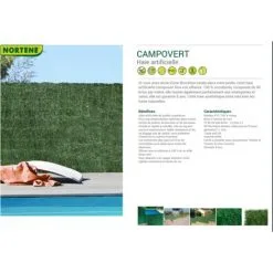 Haie Artificielle Nortene Campovert Vert 1x3m - Vert 6 Haie Artificielle Nortene Campovert Vert 1x3m - Vert -NORTENE Soldes Boutique 27545104 3