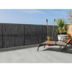 NORTENE Canisse Synthétique, Imitation Osier Naturel FENCY WICK - Anthracite - 1,5 X 3 M - Anthracite -NORTENE Soldes Boutique 27854624 2