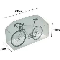 NORTENE Housse De Protection Vélo COVERTOP - Taupe - 200 X 75 X 110 Cm - Taupe -NORTENE Soldes Boutique 27854648 3