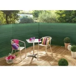 Nortene Brise Vue Tissé 100% Occultant -Vert - 1,5 X 10 M SUPRATEX