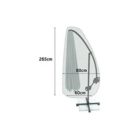 Nortene – Housse De Protection Pour Parasol Déporté - 80 X H 265 Cm 2 Nortene – Housse De Protection Pour Parasol Déporté - 80 X H 265 Cm – Image 2