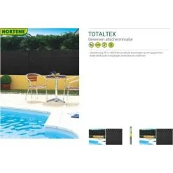 Brise-vue Nortene Totaltex Noir 1,5x10m - Noir -NORTENE Soldes Boutique 52184710 5