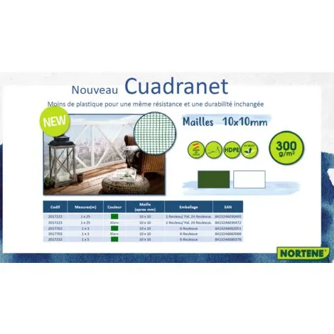 Paravent Nortene Cuadrant 11 Vert 1x5m 2 Paravent Nortene Cuadrant 11 Vert 1x5m – Image 2