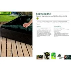 Sac De Plantation Nortene Modulo Bag Vert 60x60x40cm -NORTENE Soldes Boutique 52188649 3