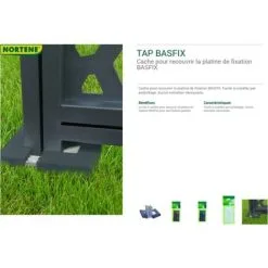 Cache De Fixation Nortene Gris 3,5x16x31,5cm 2pcs -NORTENE Soldes Boutique 52188774 3