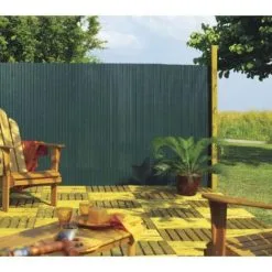 Brise-vue Canisse Nortene Plasticane PVC Vert 1x3m