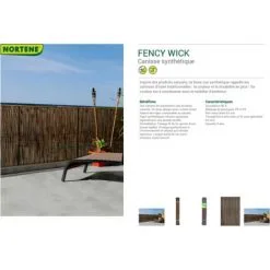 Brise-vue Nortene Fency Anthracite 1x3m -NORTENE Soldes Boutique 60859314 3