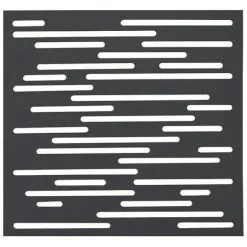 NORTENE Soldes Boutique 17 Nortene Panneau Décoratif Nautic Anthracite - 1 M Carré En Résine Polypropylène - Fixé Au Mur