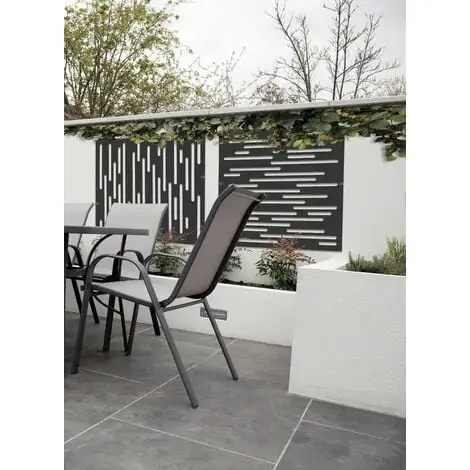 Nortene Panneau Décoratif Nautic Anthracite - 1 M Carré En Résine Polypropylène - Fixé Au Mur 2 Nortene Panneau Décoratif Nautic Anthracite - 1 M Carré En Résine Polypropylène - Fixé Au Mur – Image 2