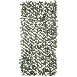 Treillis Extensible En Osier Naturel Avec Feuilles De Nortene -NORTENE Soldes Boutique 70408468 3