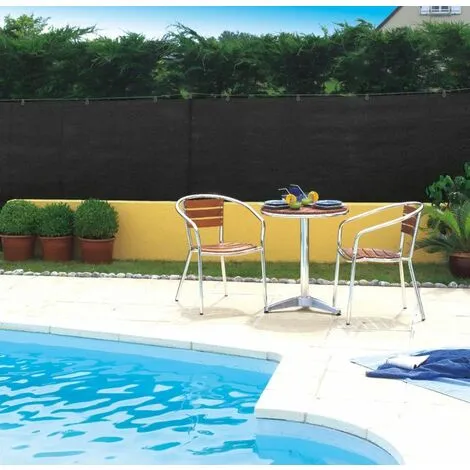 Nortene Brise Vue Tissé 95% Occultant - Noir- 1,2 X 10 M TOTALTEX 1 Nortene Brise Vue Tissé 95% Occultant - Noir- 1,2 X 10 M TOTALTEX