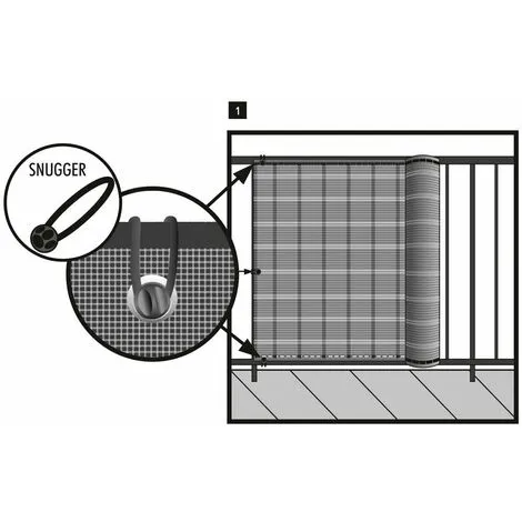 Nortene Brise Vue Déco 85% Occultant, Brun 1,5 X 5 M HAVANA 4 Nortene Brise Vue Déco 85% Occultant, Brun 1,5 X 5 M HAVANA – Image 4