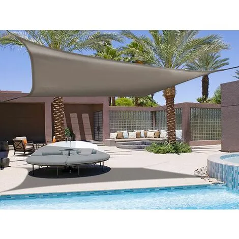 Nortene Voile D'ombrage élastique "Sunnet Kit Elastic" Taupe - Carré 3,40m X 3,40m 1 Nortene Voile D'ombrage élastique "Sunnet Kit Elastic" Taupe - Carré 3,40m X 3,40m