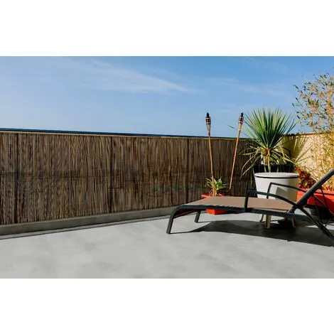 Nortene Canisse Synthétique Imitation Osier Marron "Fency Wick" 1,50 X 3 M 3 Nortene Canisse Synthétique Imitation Osier Marron "Fency Wick" 1,50 X 3 M – Image 3