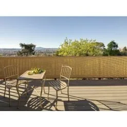 Nortene Brise-vue Extrudé D'inspiration Naturelle "Panama" Sable - 1 X 3 M