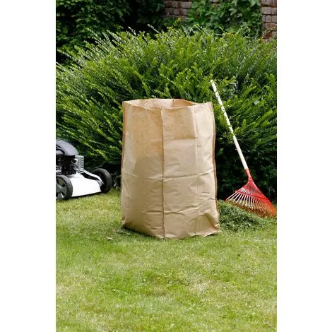 Nortene Lot De 5 Sacs à Déchets Verts "Paper Bag" - 180 L 1 Nortene Lot De 5 Sacs à Déchets Verts "Paper Bag" - 180 L