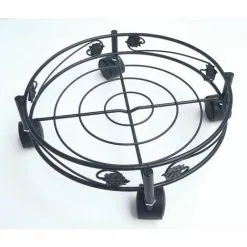 Nortene Support à Roulettes "Flora Roll Art Deco"- 32 Cm